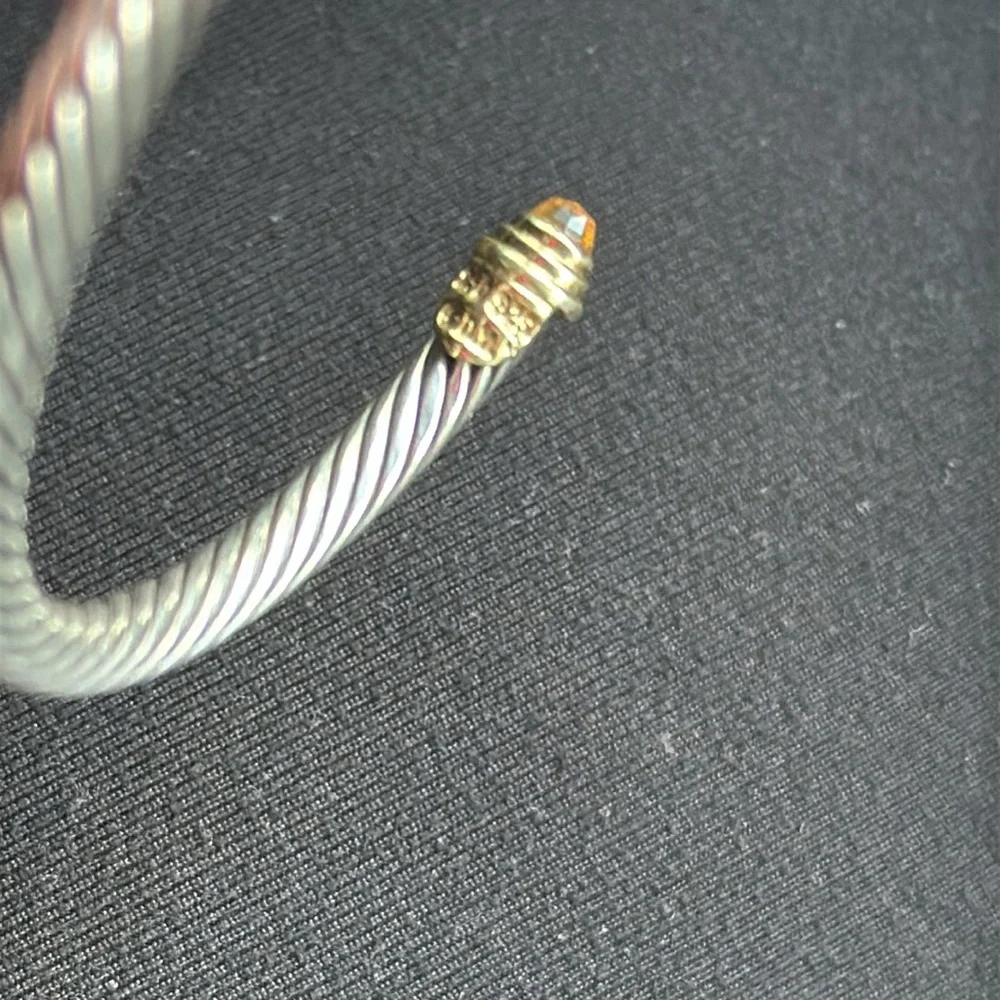 David Yurman Citrine Cable Bracelet Size Small - Picture 4 of 5